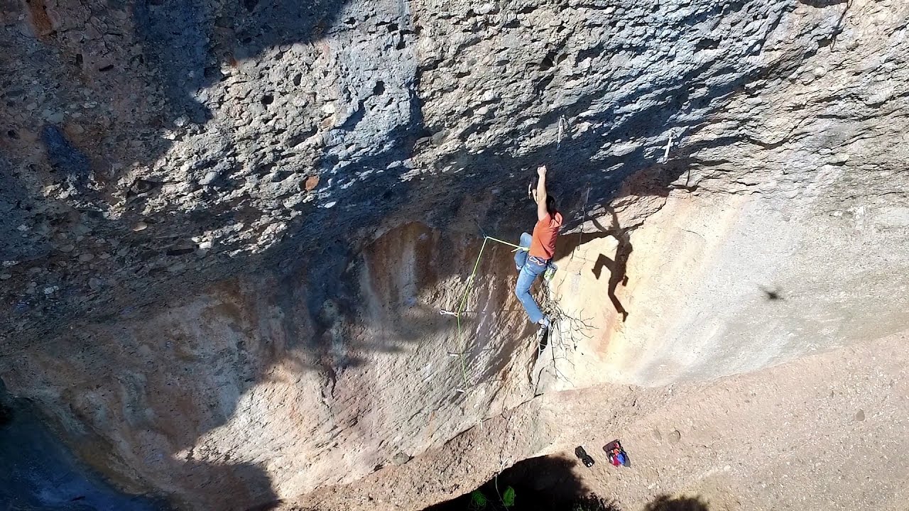 A vista de Drone 3: Rescat Emocional 7b+ (Sant Llorenç del Munt)