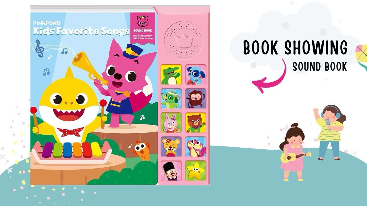 Pink fong | Kids favorite Songs | Interactive Book | Sounds Books
