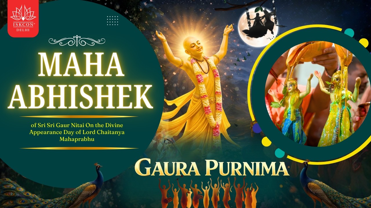 Mahabhishek Ceremony  of Sri Sri Gaur Nitai || Sri Gaura Purnima Special || ISKCON Delhi