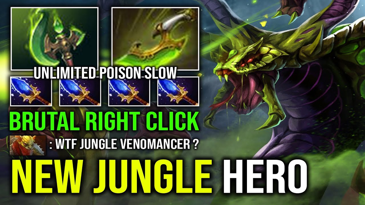 How to JUNGLE Venomancer in 7.37e with Parasma + Swift Blink Right Click Hard Carry Dota 2