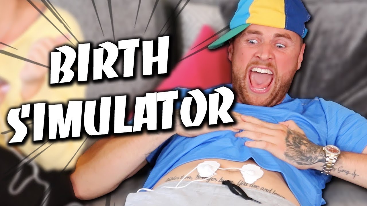 FAMILY TRY LABOUR PAIN SIMULATOR!!! (extremely painful)
