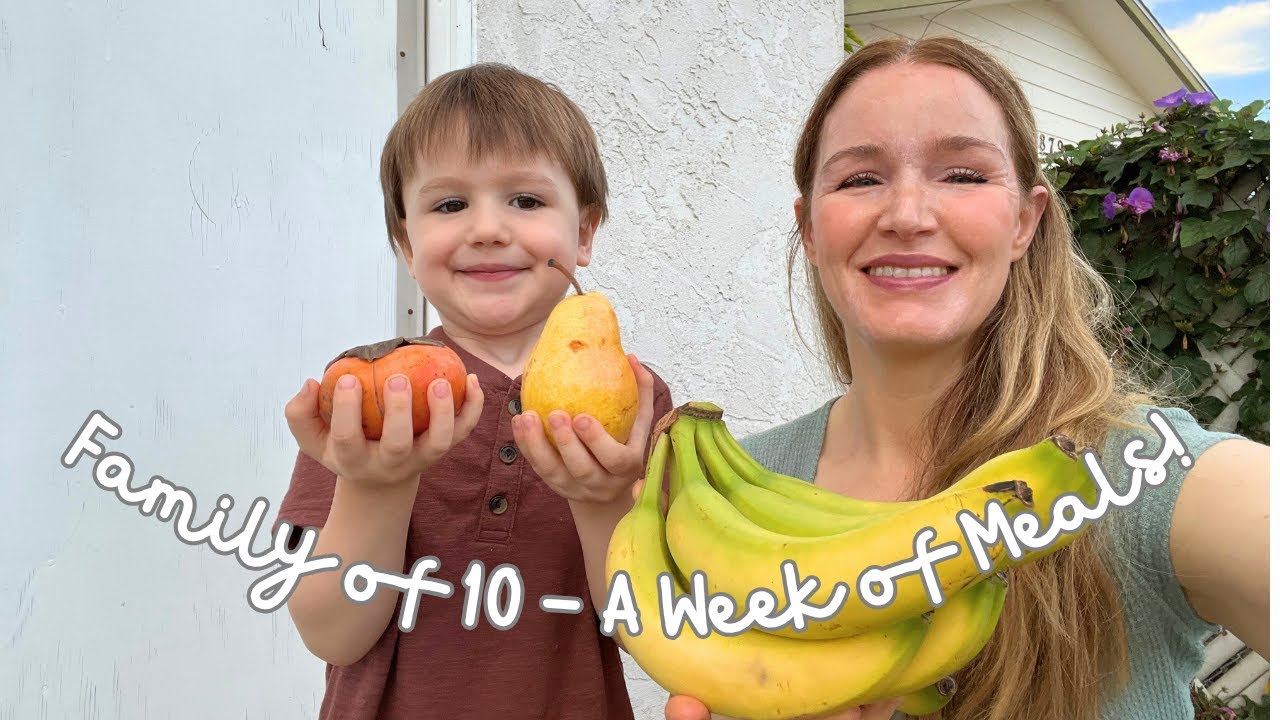 Семья из 10 человек. Что мы едим за неделю!