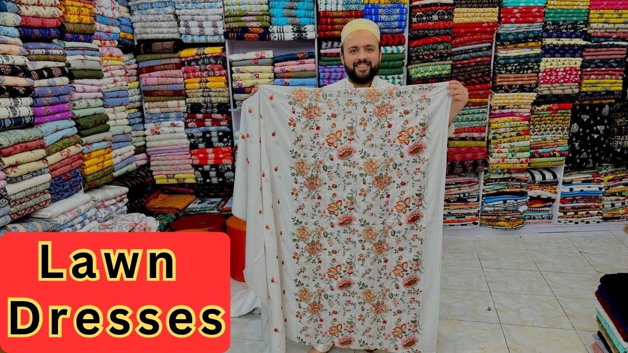 Very Very Beautiful Lawn Dress! Latest Embroidered Lawn Suits With Amazing Lawn Duppata inam clothes