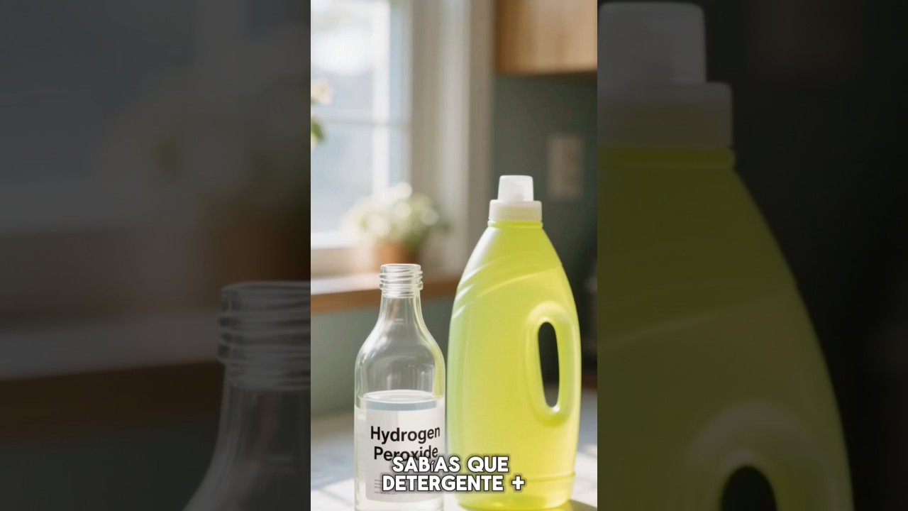 ✨ AGUA OXIGENADA + DETERGENTE: el Secreto que Deja tu Casa COMO NUEVA 🏠💥
