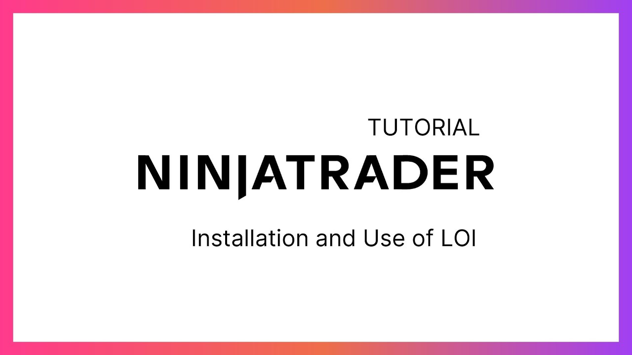 How to Install Level of Interest on NinjaTrader | LOI Setup Tutorial
