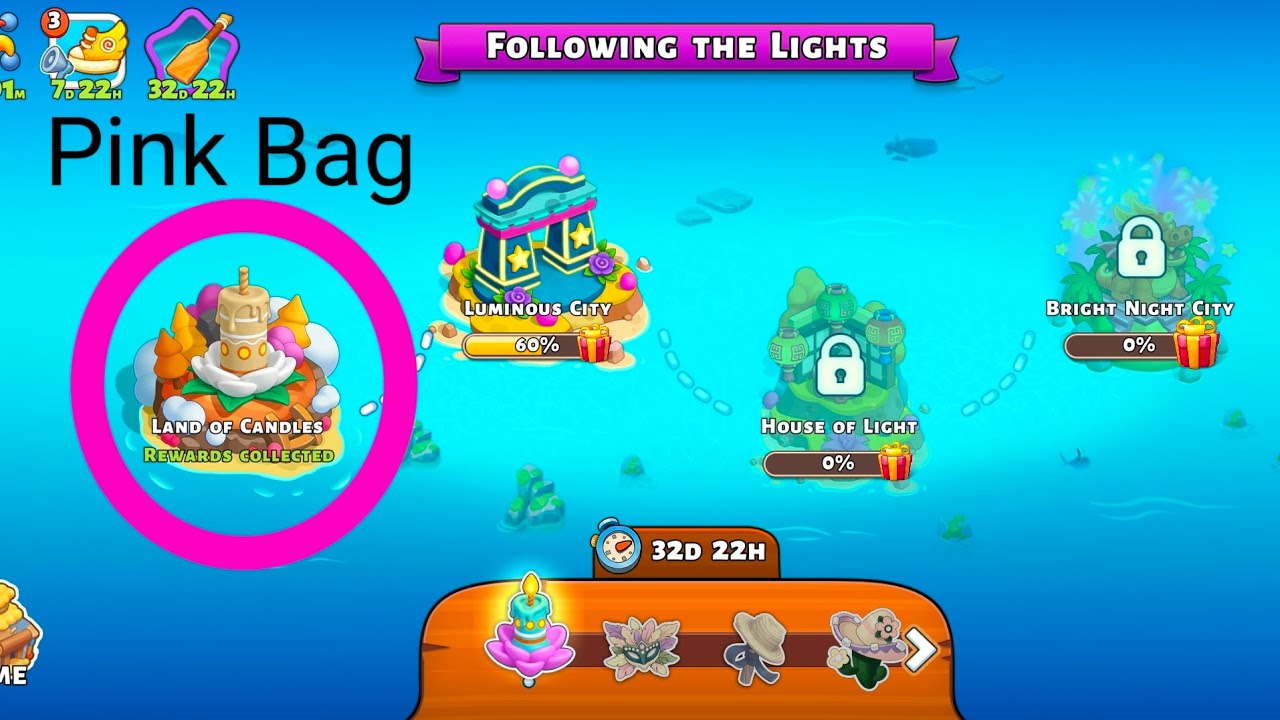 Family Island Pink Bag 👛👛 || Land Of Candles Island || Following The Lights 🏝️
