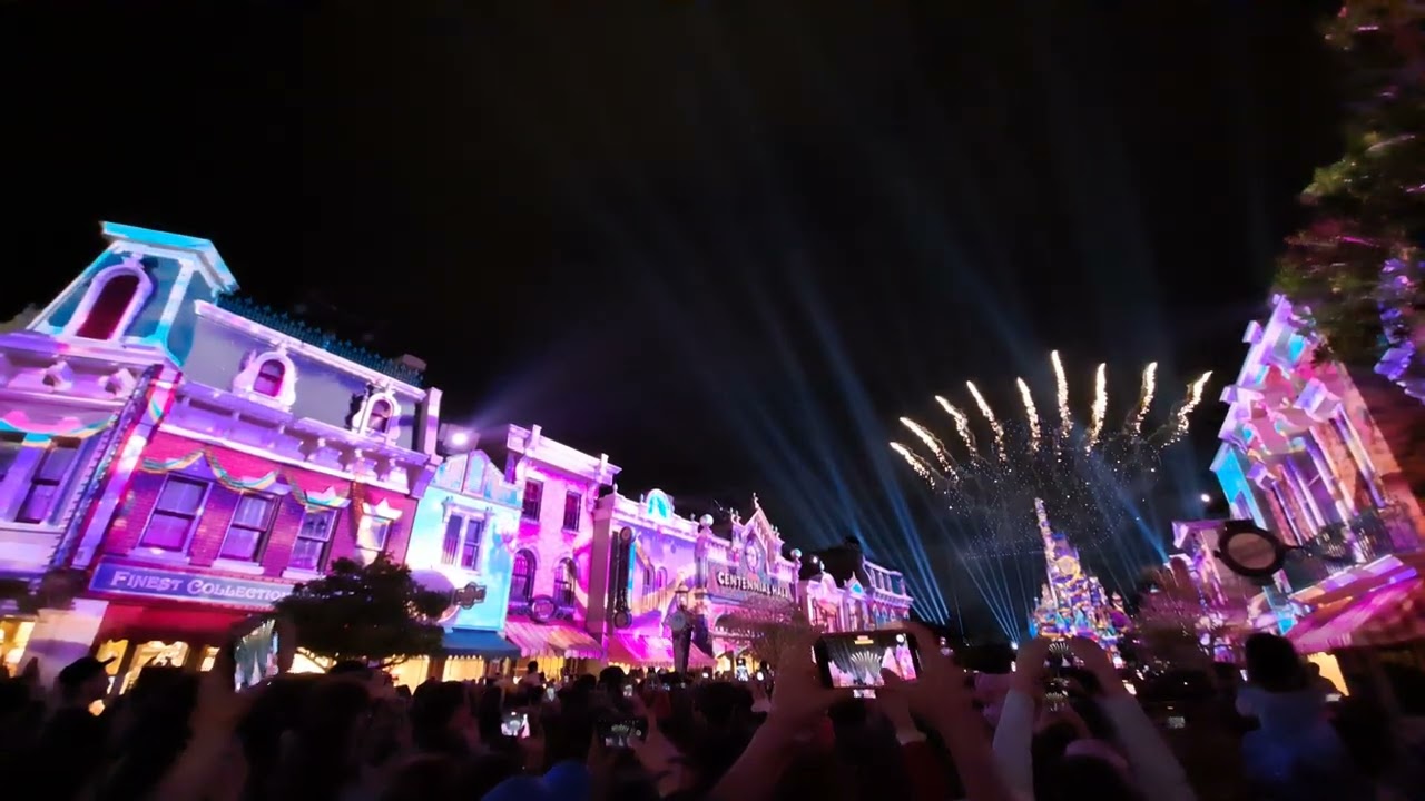 Momentous Main Street Projections PART 1 (Centennial Hall) - Hong Kong Disneyland
