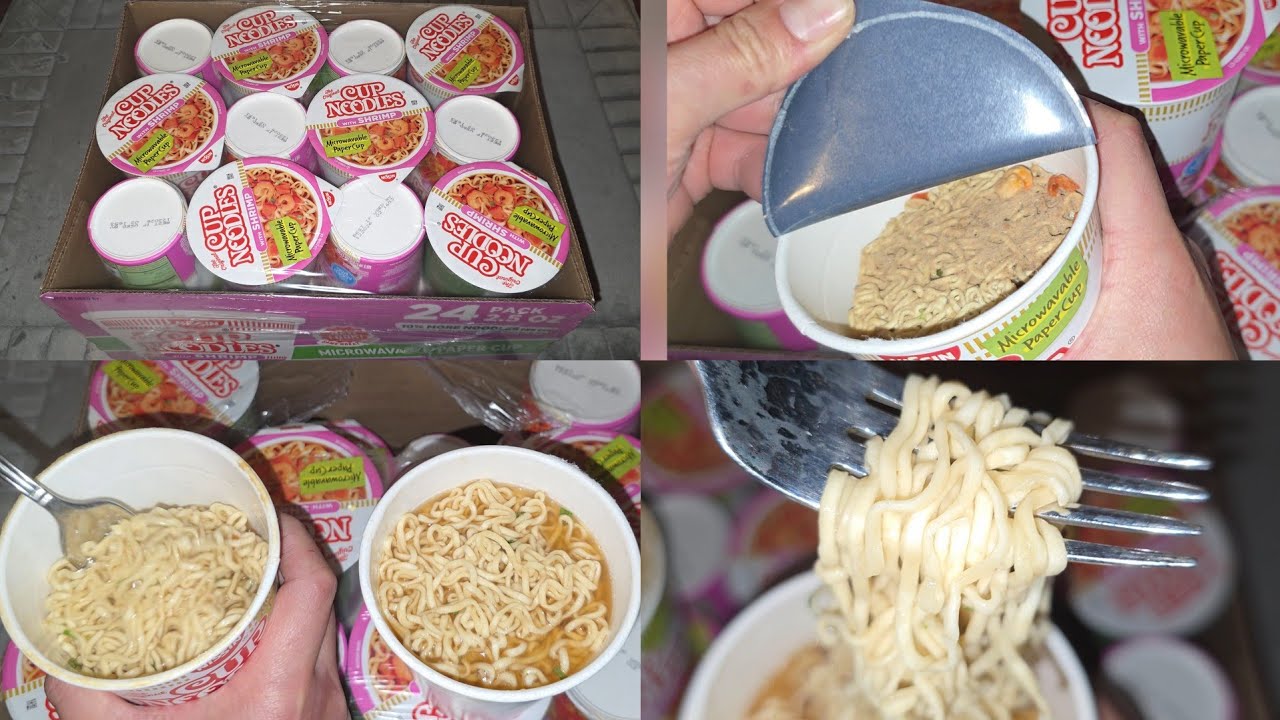 Costco Sale Item Review Nissin The Original Cup Noodles Shrimp Flavor Taste Test
