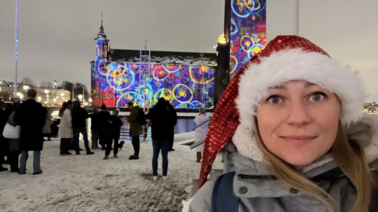 Stadshuset ljusshow Nobelveckan NOBEL WEEK LIGHTS STOCKHOLM 2023