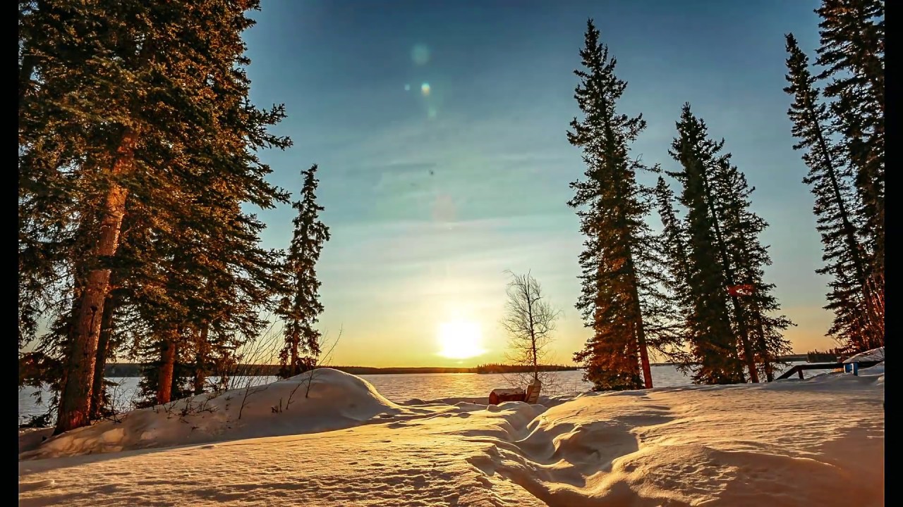 Watson Lake Yukon Sunset - March 13 2020