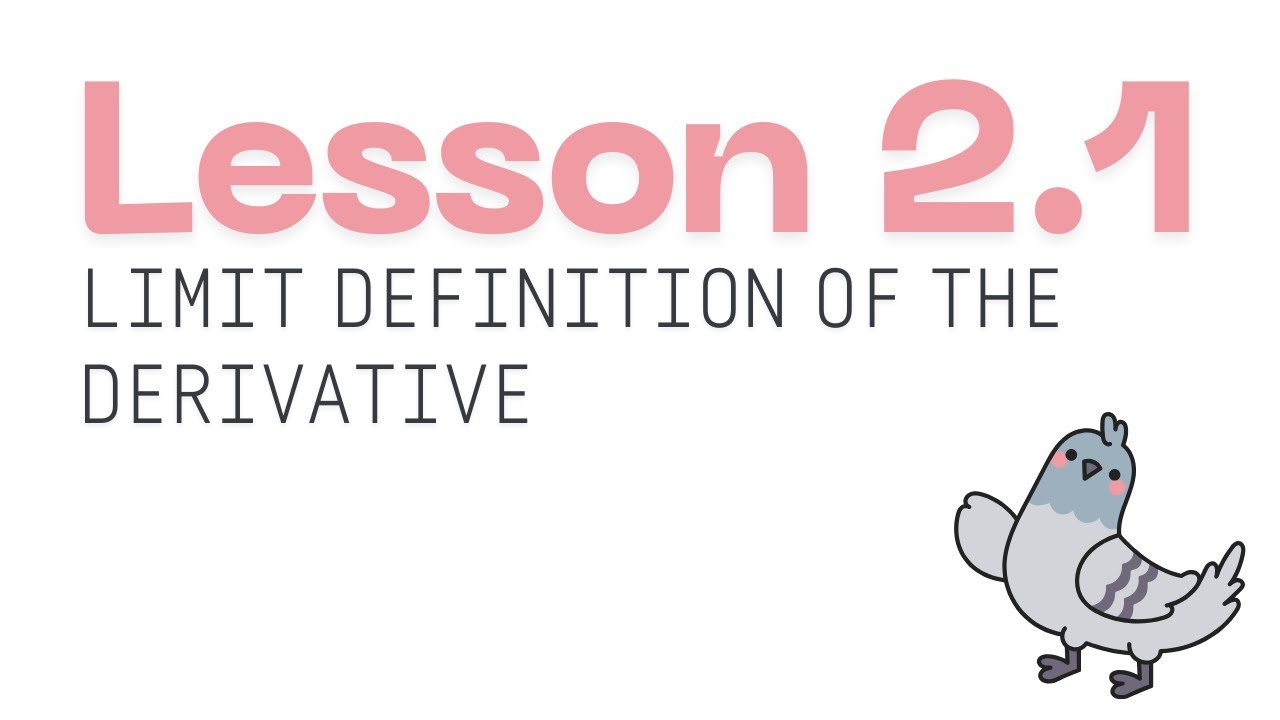 2.1 Limit Definition of the Derivative