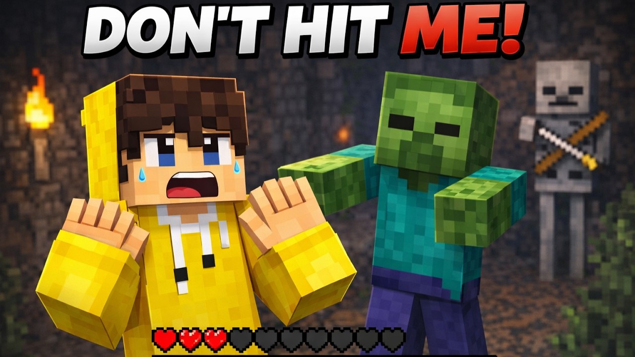 Minecraft But If I Take Damage, The Video Ends… 😳