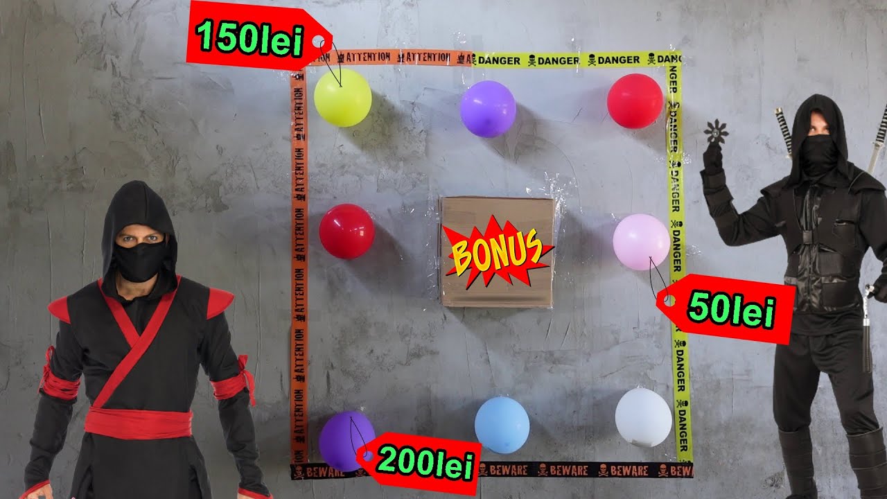 NINJA vs BALOANE CU BANI *CHALLENGE* part. 2