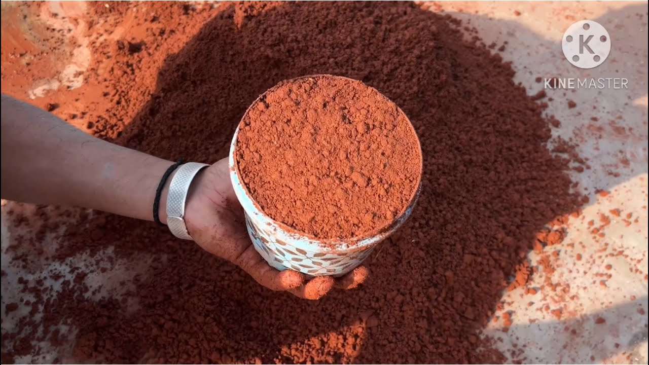 ASMR|| crumbling vlog black sand cement red dirt #asmr #satisfying