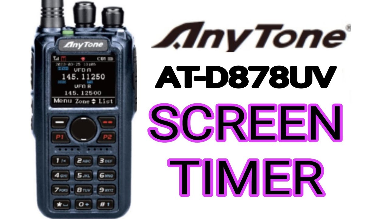Anytone 878 - Keep Screen