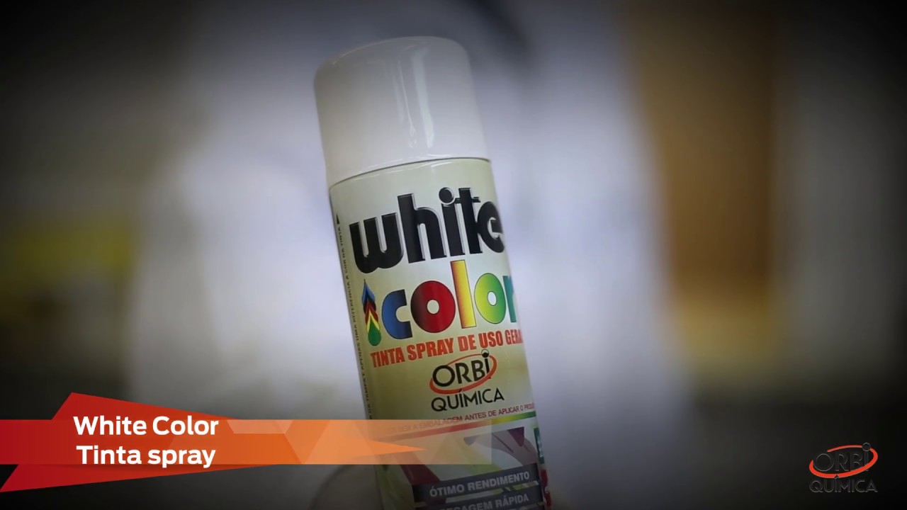 Como usar o Orbi White Color Tinta Spray