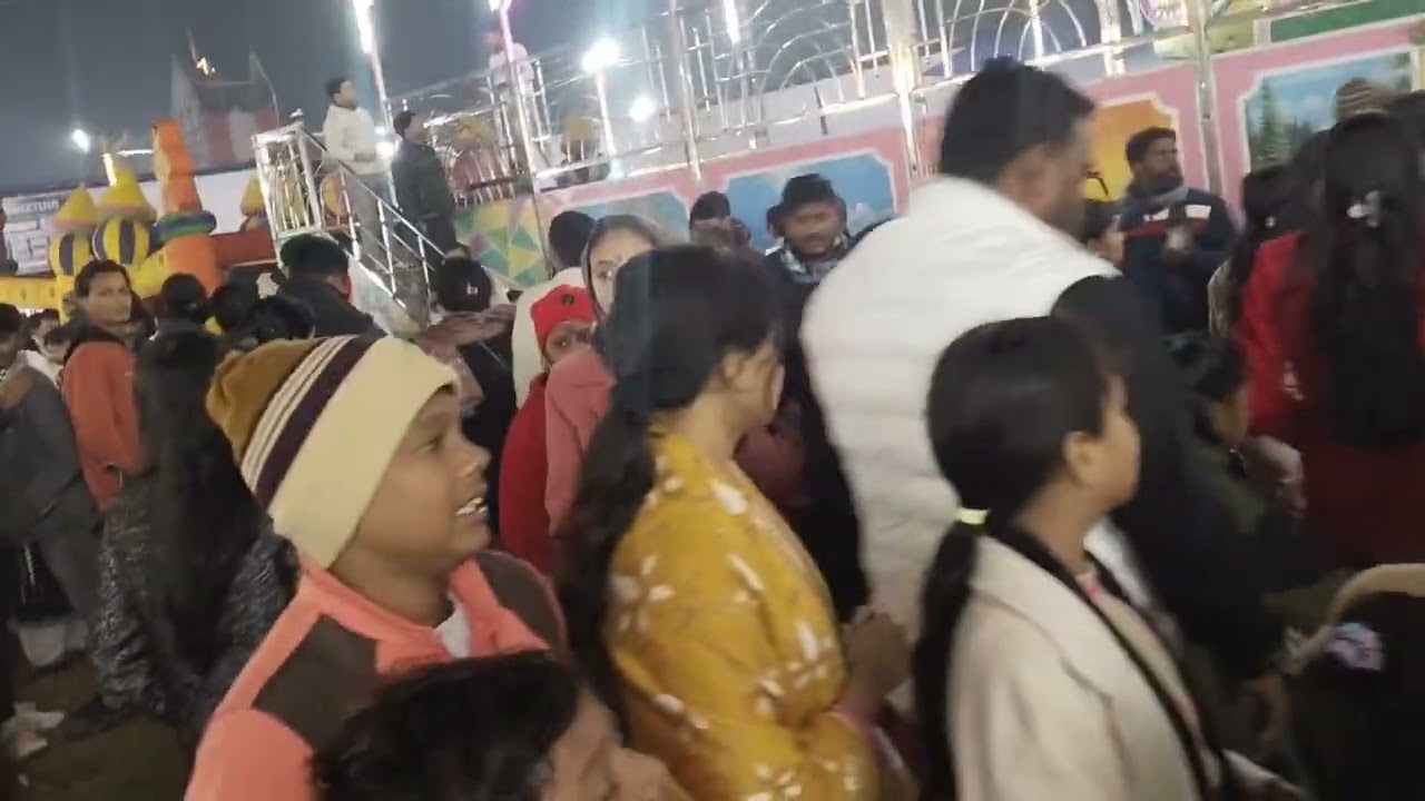 Fair crowd in india 