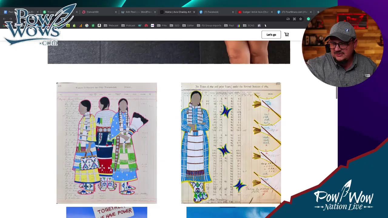 Ledger Artist Avis Charley - Pow Wow Nation Live