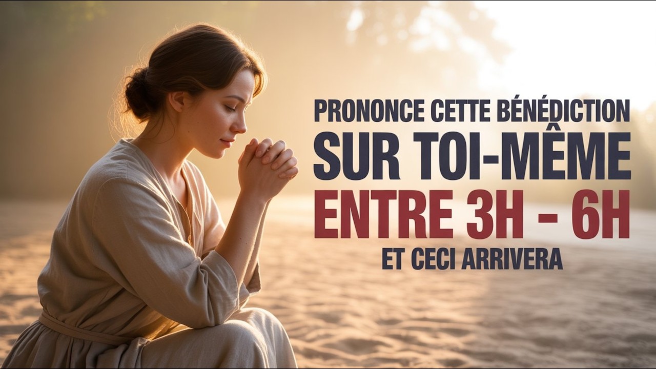 À 3H DU MATIN, DÉCLARE CETTE PRIÈRE ET VOIS CE QUE DIEU VA FAIRE 🙏 (3H–6H Heure Spirituelle)