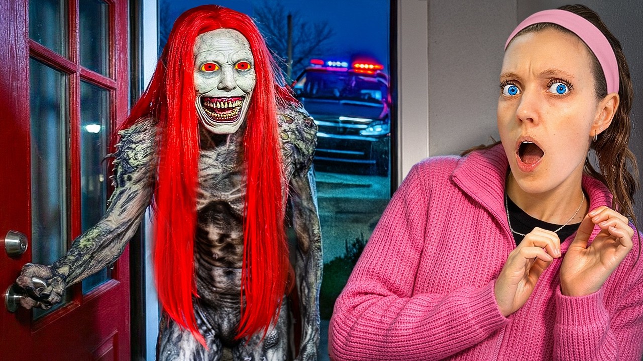 FOUND CREEPY MAN HIDING on MY HOUSE!