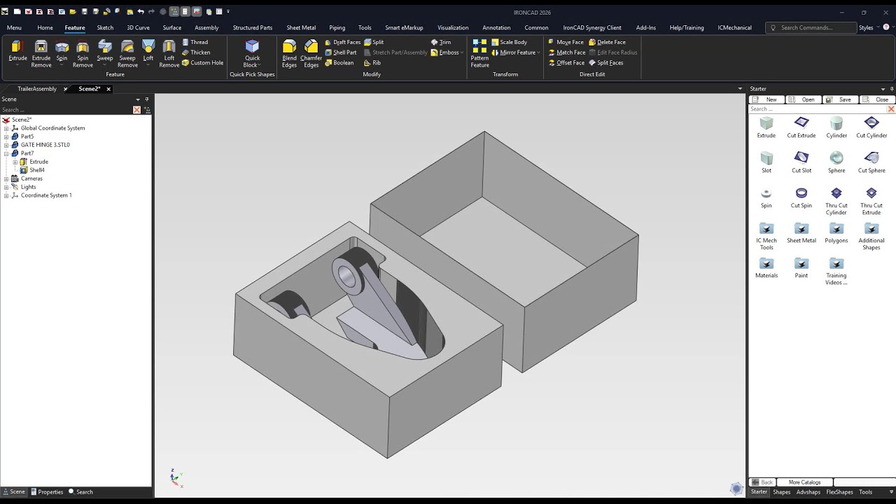 Использование 3D-сканированных STL-файлов в IronCAD