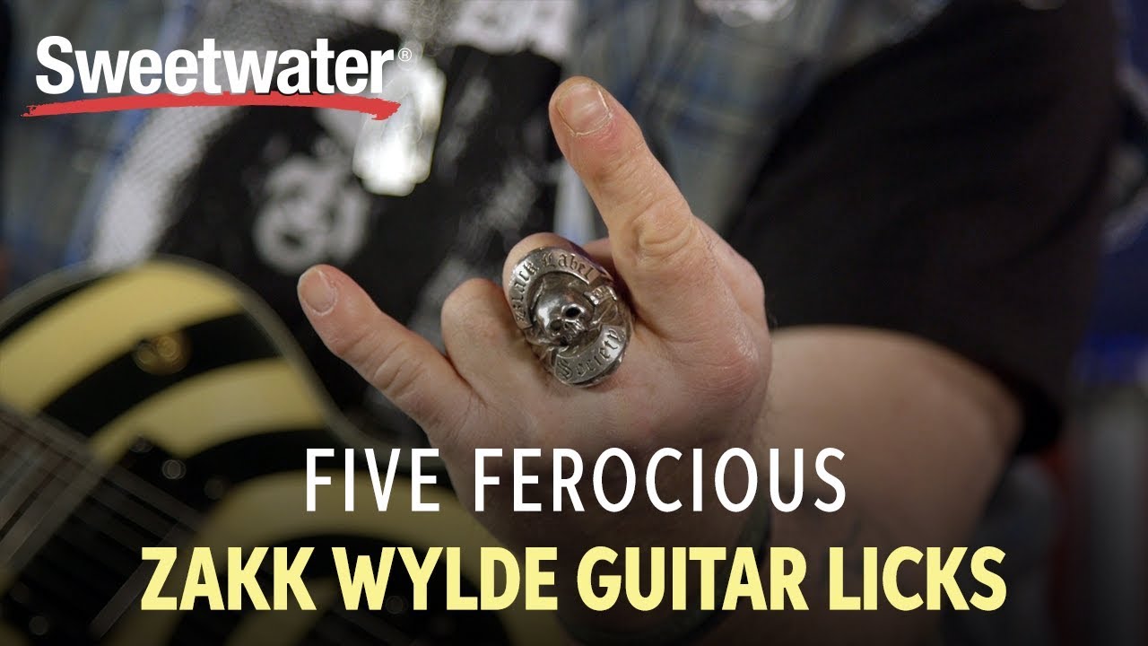 How to Play Five FEROCIOUS Zakk Wylde Guitar Licks | Guitar Lesson