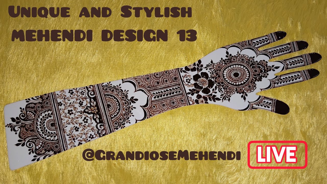 Unique and Stylish MEHENDI DESIGN 13