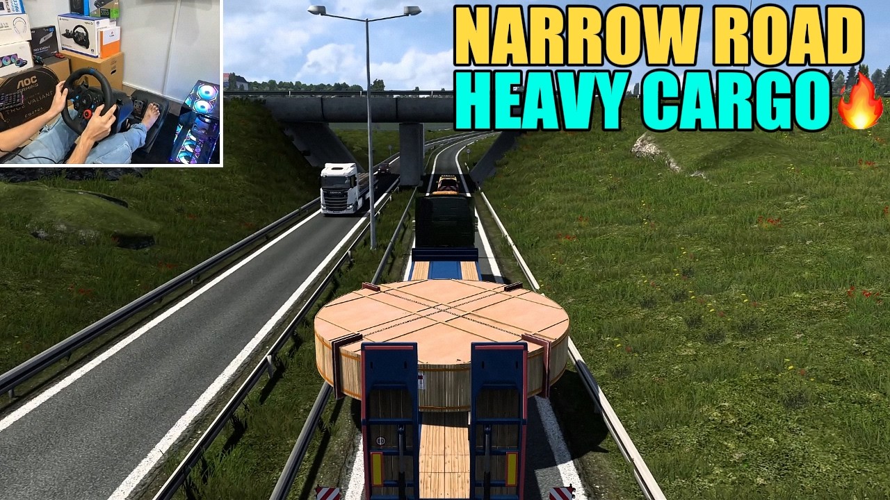 FULL FOCUS ONLY | HEAVY CARGO ON A RISKY ROAD | ETS2