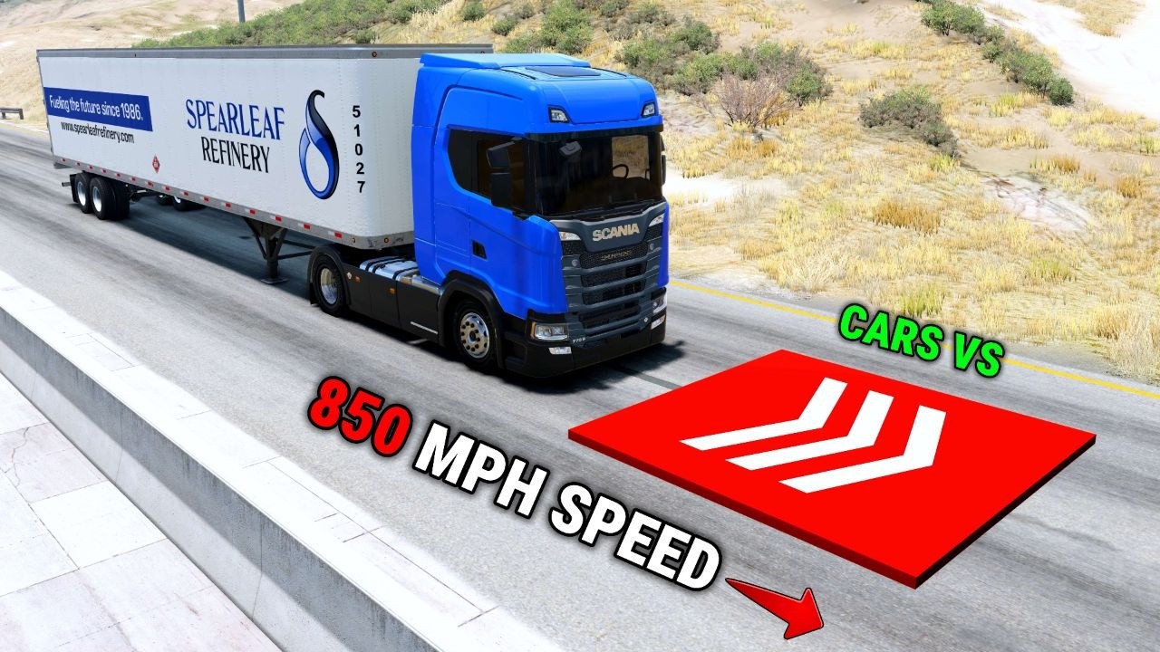 Instant 850 MPH Blast #35 - which BeamNG car survives the farthest?!