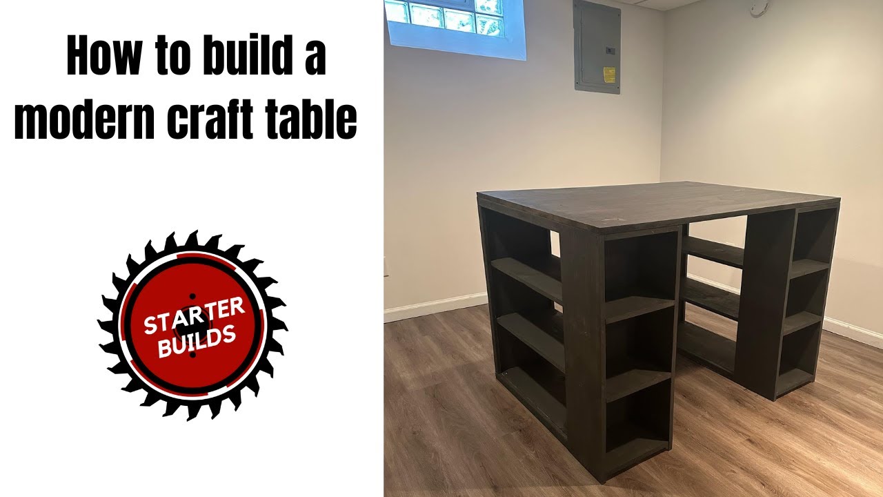 Modern Craft Table DIY