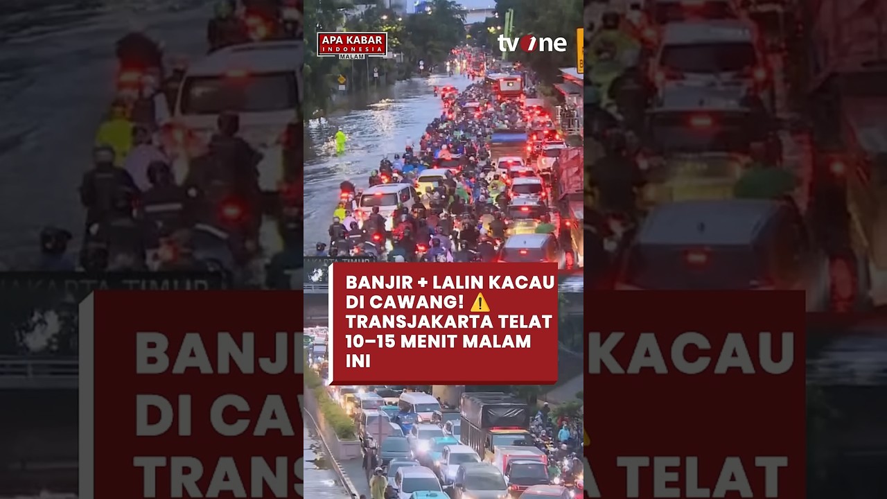 MACET TOTAL! 🚦 Cawang Pajaitan Lumpuh, Banjir 90 cm & Busway Telat 15 Menit | AKIM tvOne