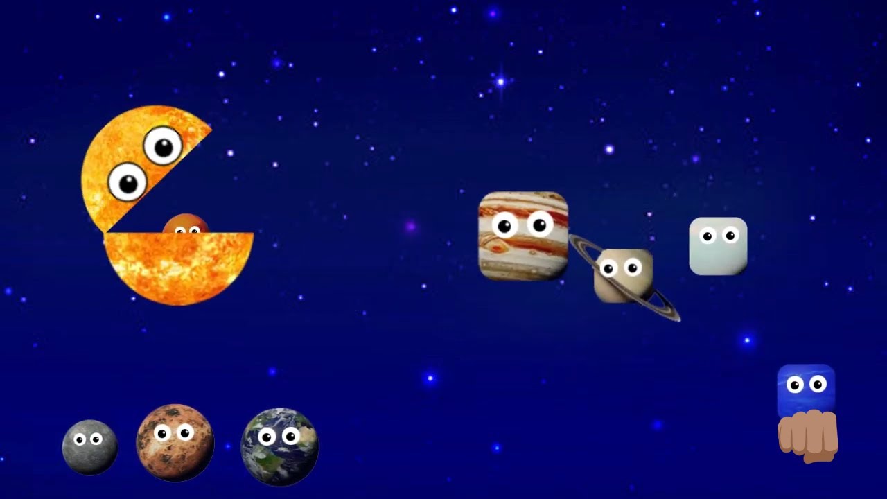 Hungry sun and funny planet