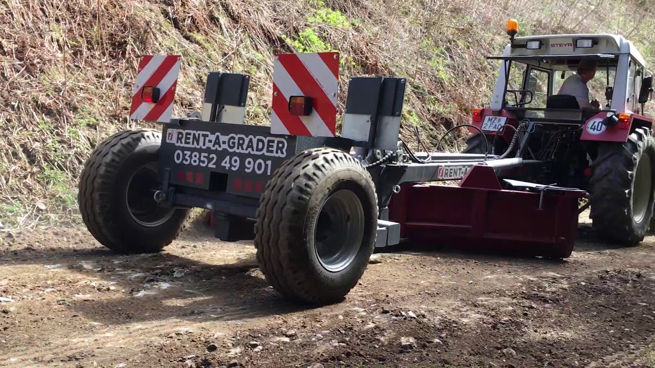 Rent a Grader, Gradereinsatz Forststra&szlig;e