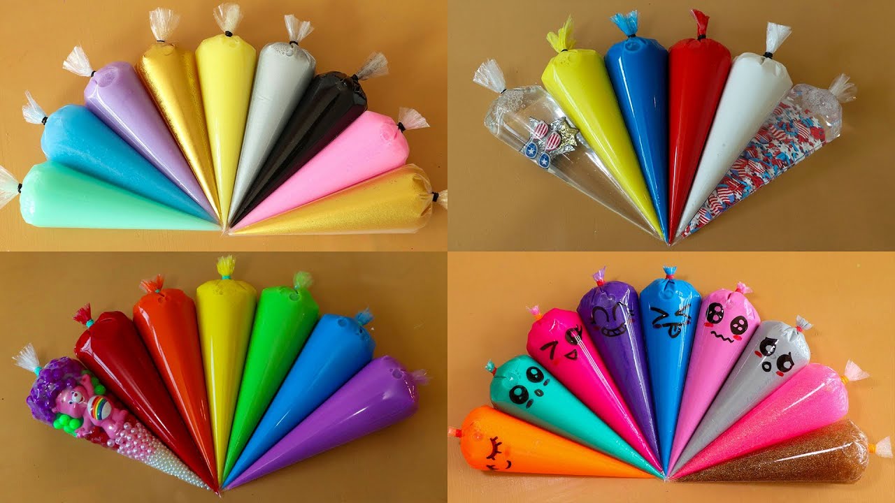 Making Slime with Piping Bags! Most Satisfying Slime Video★ASMR★#ASMR #PipingBags #540