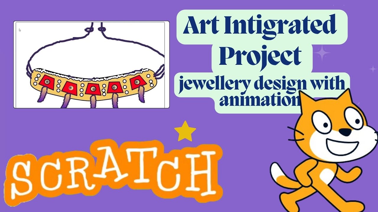 Drawing & Painting a Necklace Sprite | Costume Design for Animation Effects | Art Integrated Project