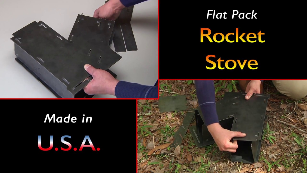Flat Pack Rocket Stove