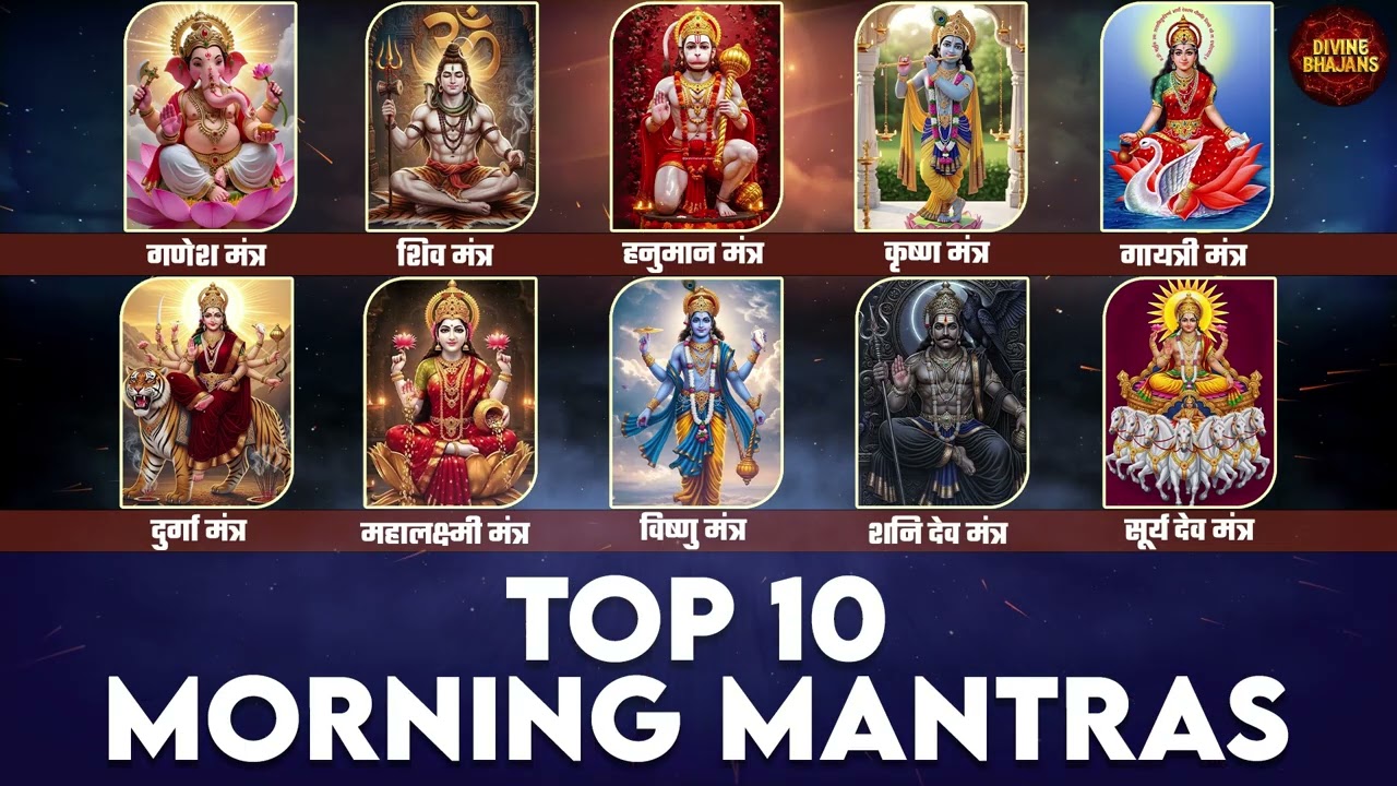 10 Morning Mantras - The sacred Hindu mantras help remove negativity, bring success
