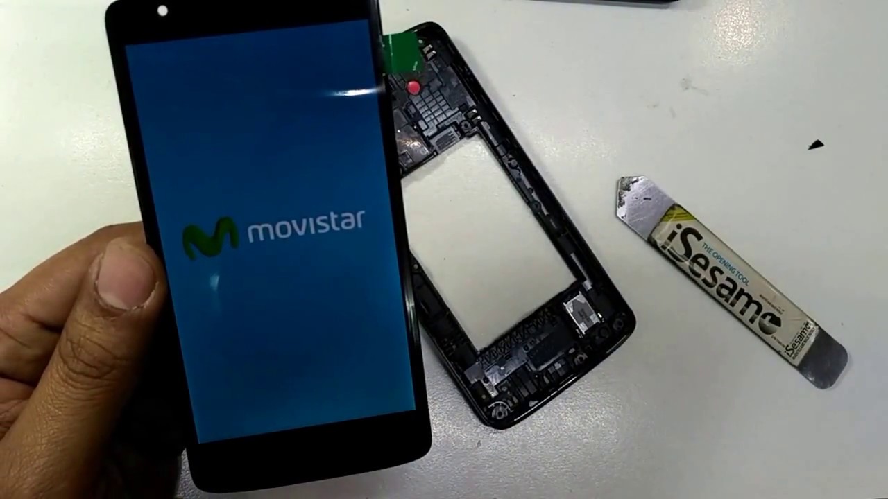 Cambio de pantalla lg k350 k8