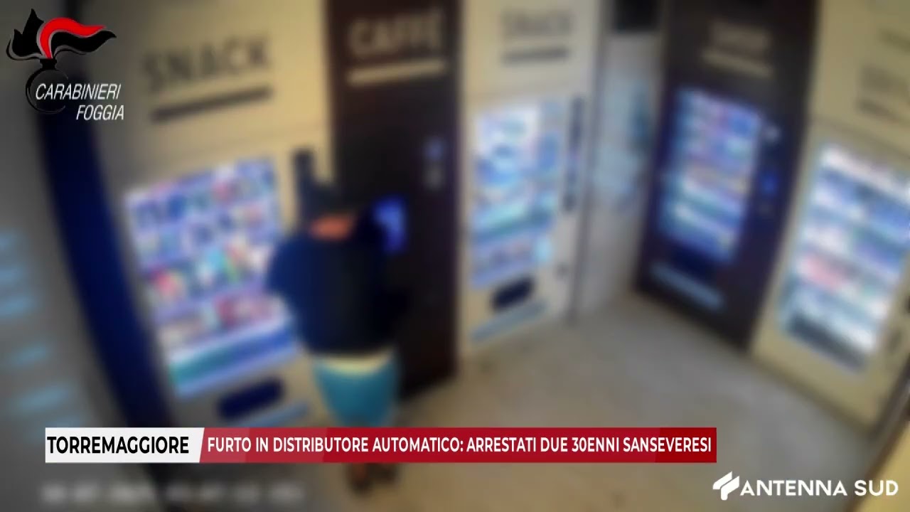 9 OTTOBRE 2025 - TORREMAGGIORE, FURTO IN DISTRIBUTORE AUTOMATICO: ARRESTATI DUE 30ENNI SANSEVERESI