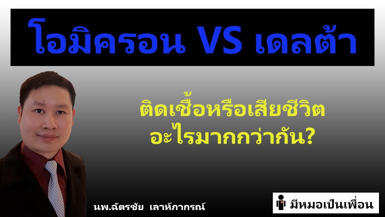 โอมิครอนกับเดลต้า omicron VS delta