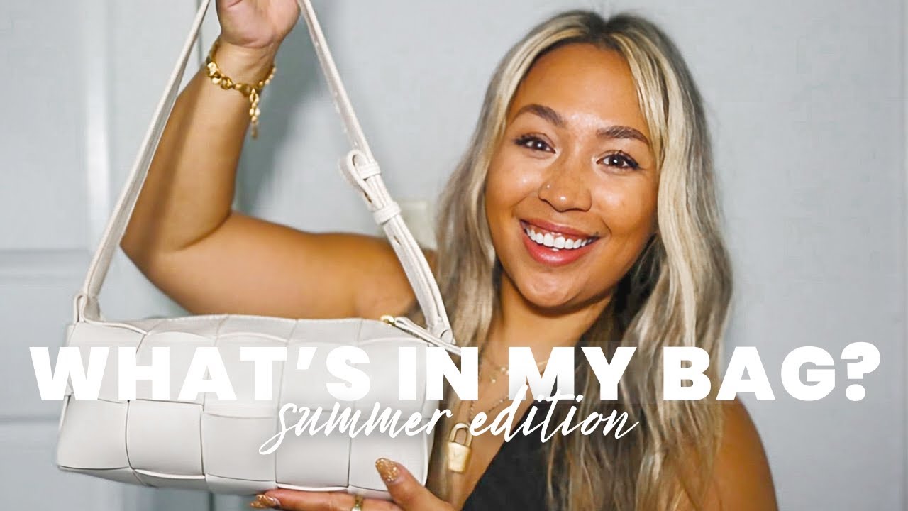 SUMMER WHAT'S IN MY BAG? | Bottega Veneta Cassette Brick Dupe Review + Hot Weather Essentials 2023