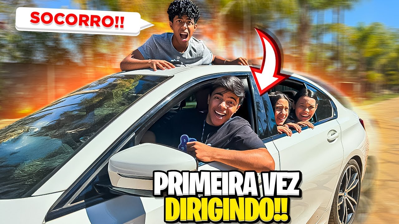 MINHA PRIMEIRA VEZ DIRIGINDO MINHA BMW!😱 *olha o que aconteceu