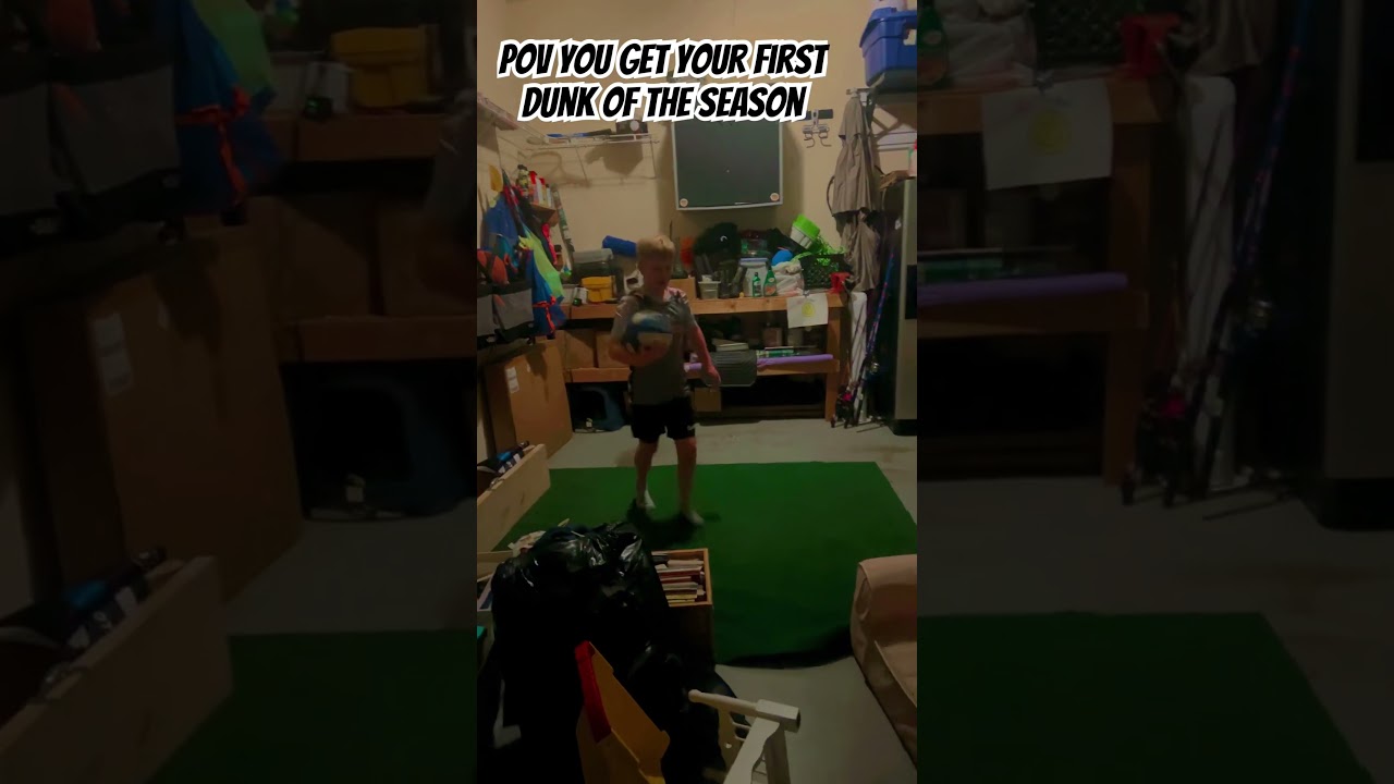 POV.you get your first dunk of the season  