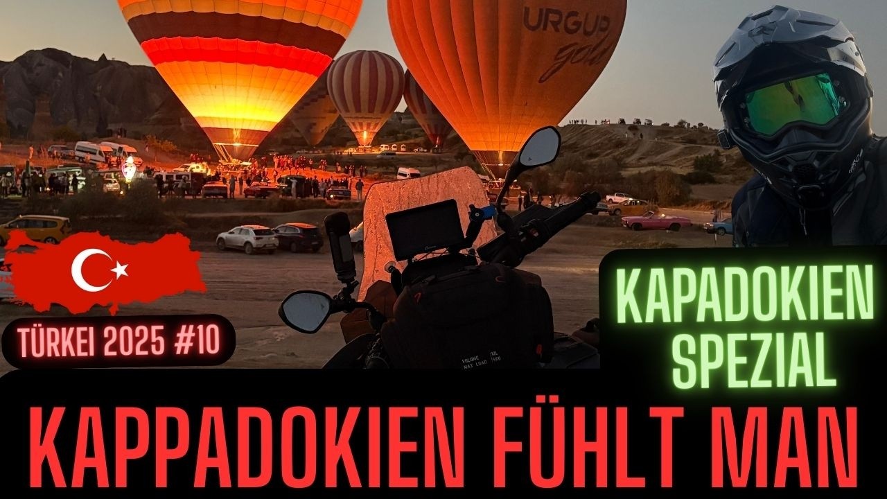 Kappadokien 🇹🇷 – Ballons, Höhlen & innere Ruhe | Motorradreise Türkei 2025 #10