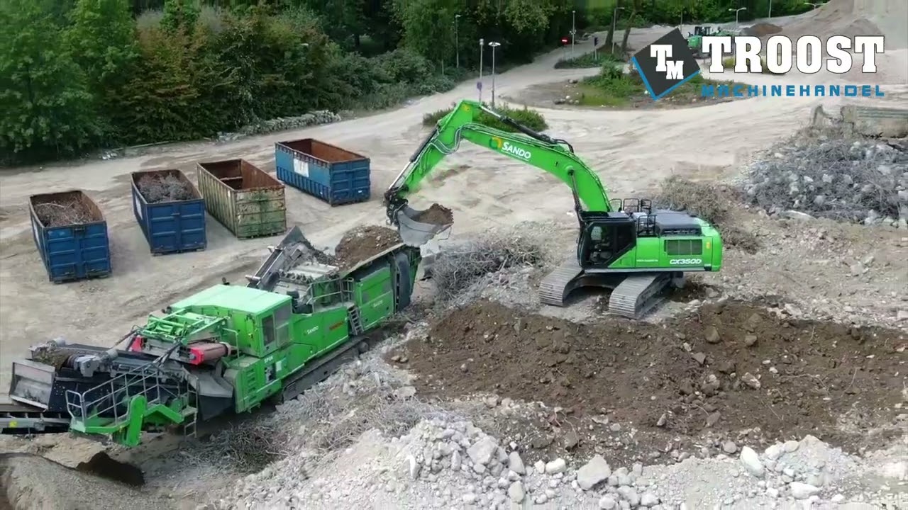 Sando Puinrecycling kiest voor de machines van Troost BV
