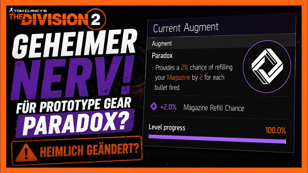 GEHEIMER NERF PARADOX f&uuml;r Prototype Gear? | The Division 2 Deutsch