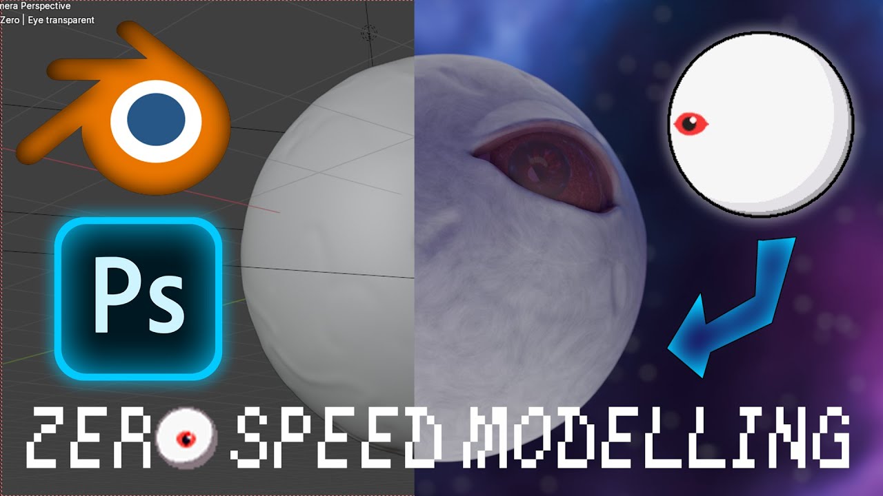 Zero Speed Modelling - Blender and Photoshop