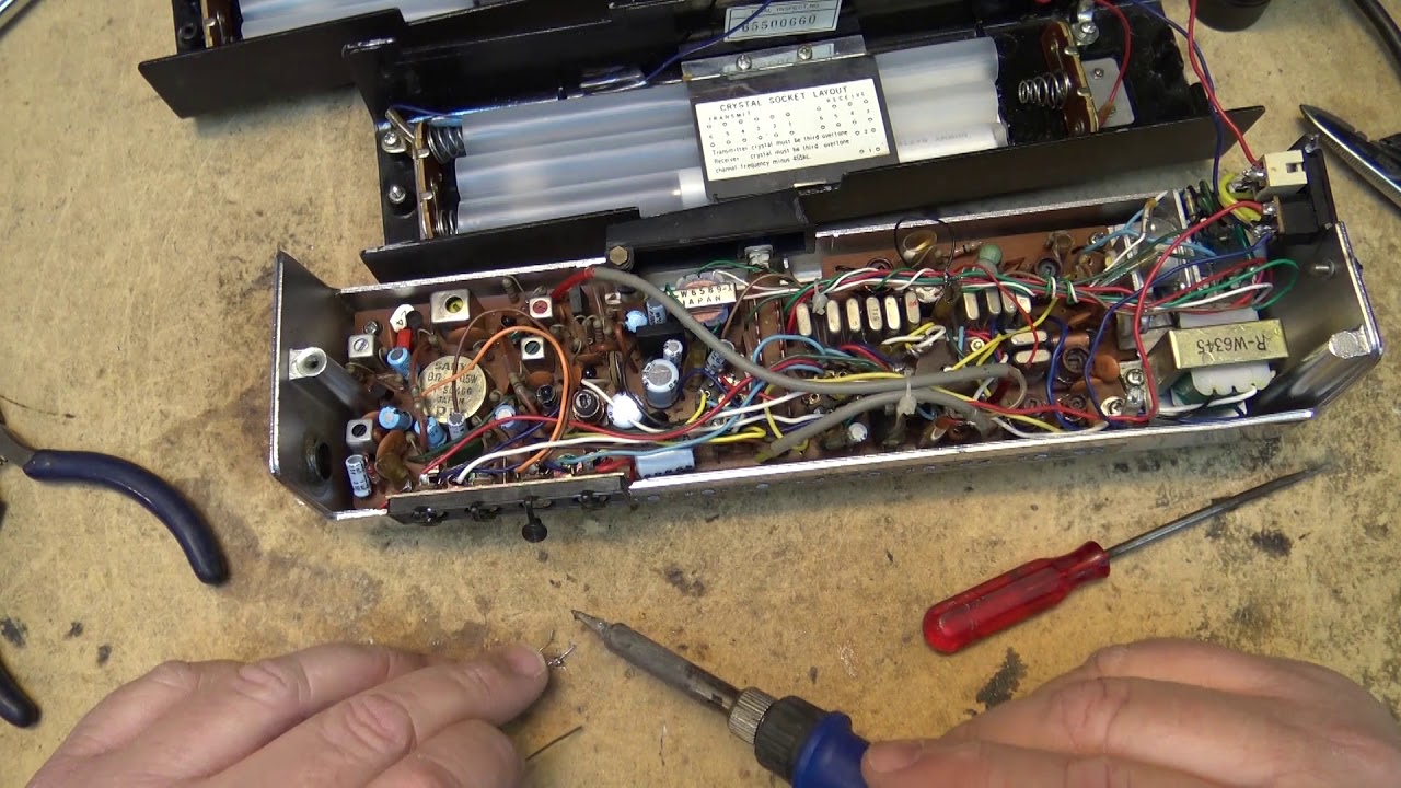 Vintage Sanyo TA 395 5 Watt AM 2 way Walkie Talkie Repair