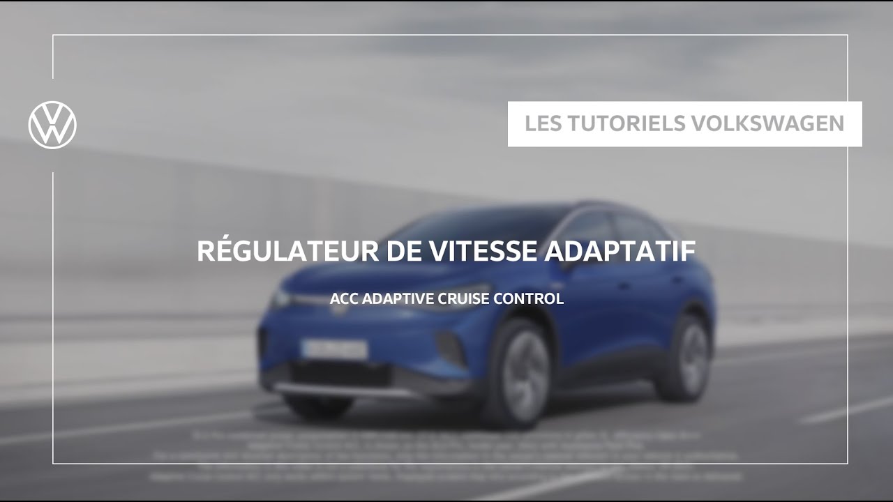 Régulateur de vitesse adaptatif | Gamme ID. 100% électrique I Tutoriel I Volkswagen