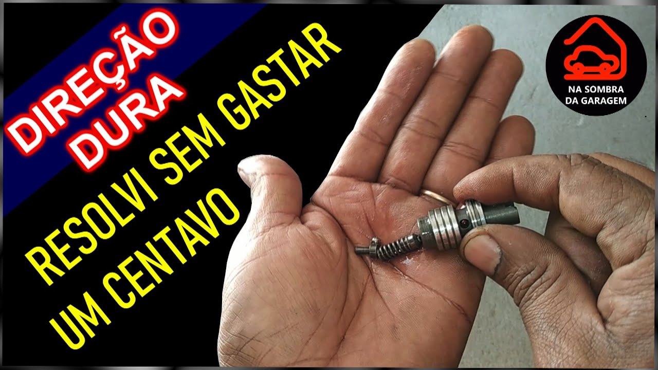 DIREÇÃO HIDRÁULICA DURA, PESADA, RESOLVI SEM GASTAR UM CENTAVO COM PEÇA.